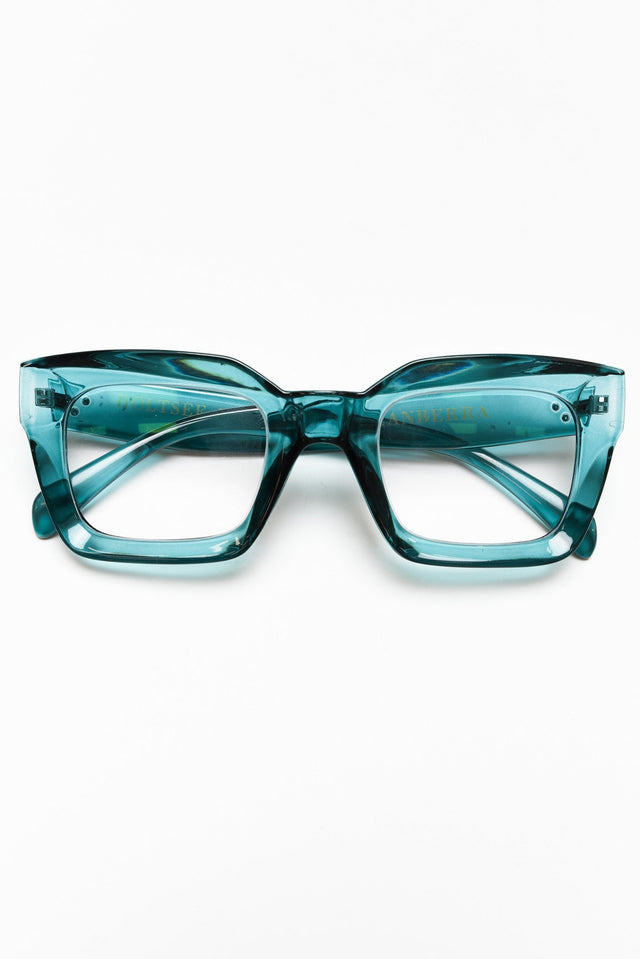 Canberra Teal Reading Glasses image 1