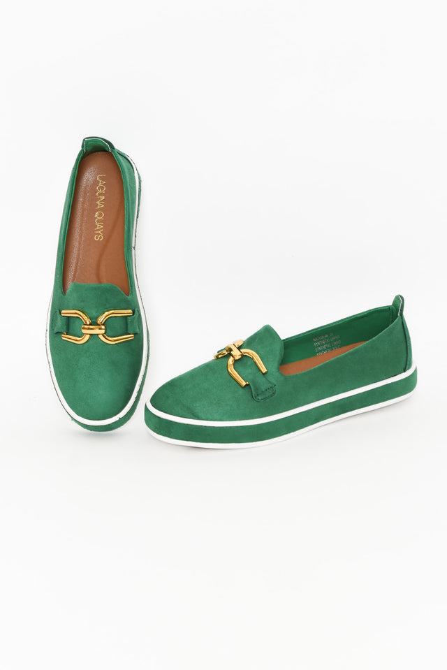 Natyia Emerald Faux Suede Platform Loafer image 2