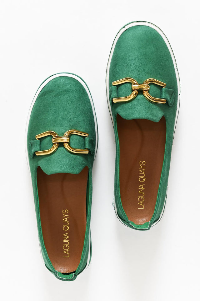 Natyia Emerald Faux Suede Platform Loafer image 5