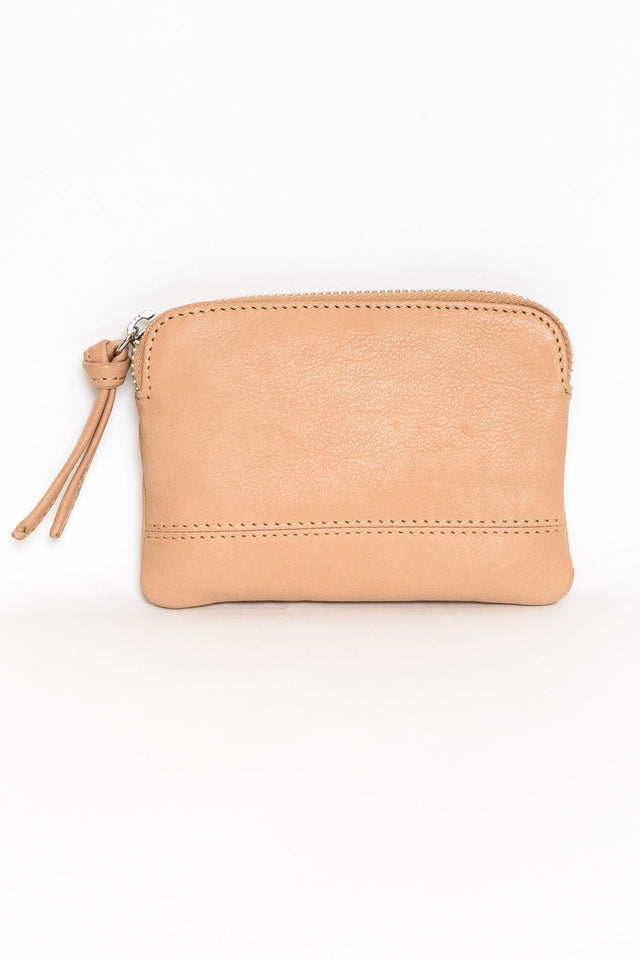Samara Beige Leather Pouch image 1