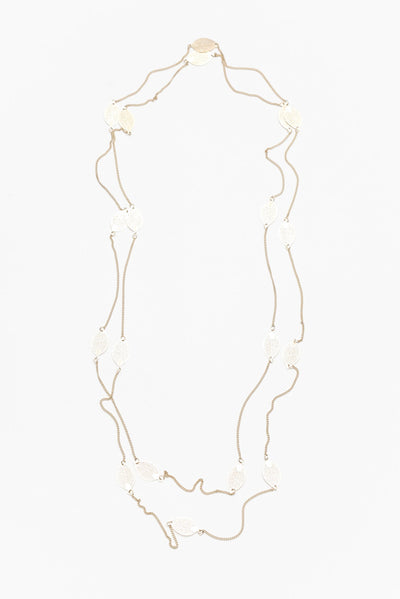 Stem Gold Leaf Fine Chain Necklace