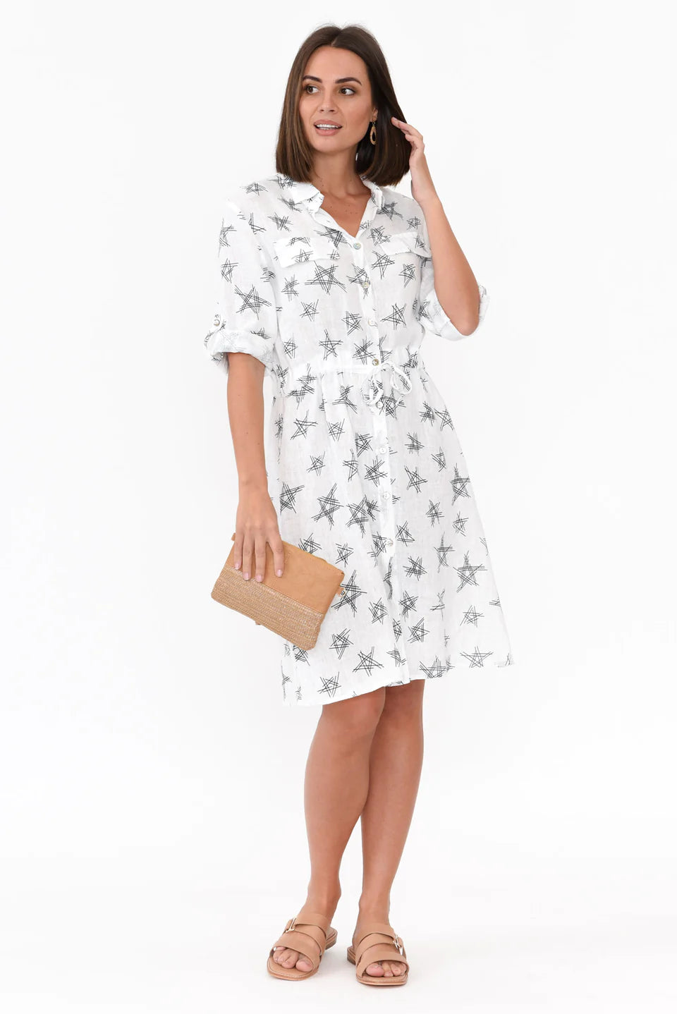 White Linen Dresses | Midi & Maxi Dresses - Blue Bungalow NZ