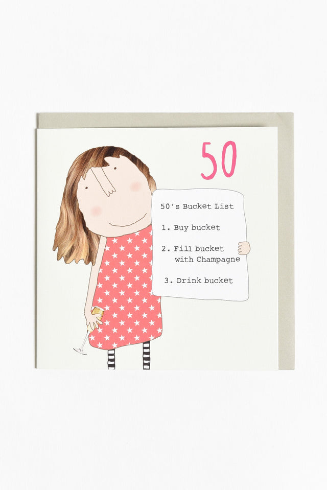 50's Bucket List Birthday Card