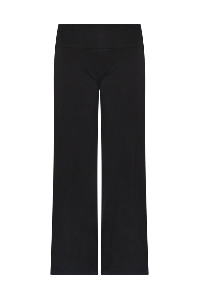 Cory Black Bamboo Wide Leg Pants,ghost-mani image 4
