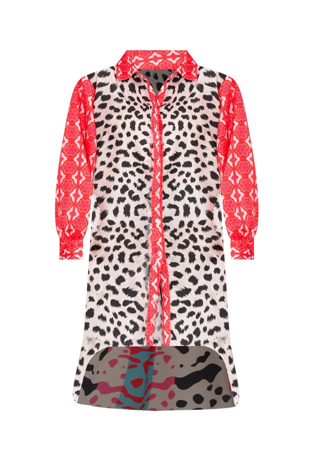 Samantha Pink Leopard Tunic,ghost-mani image 3