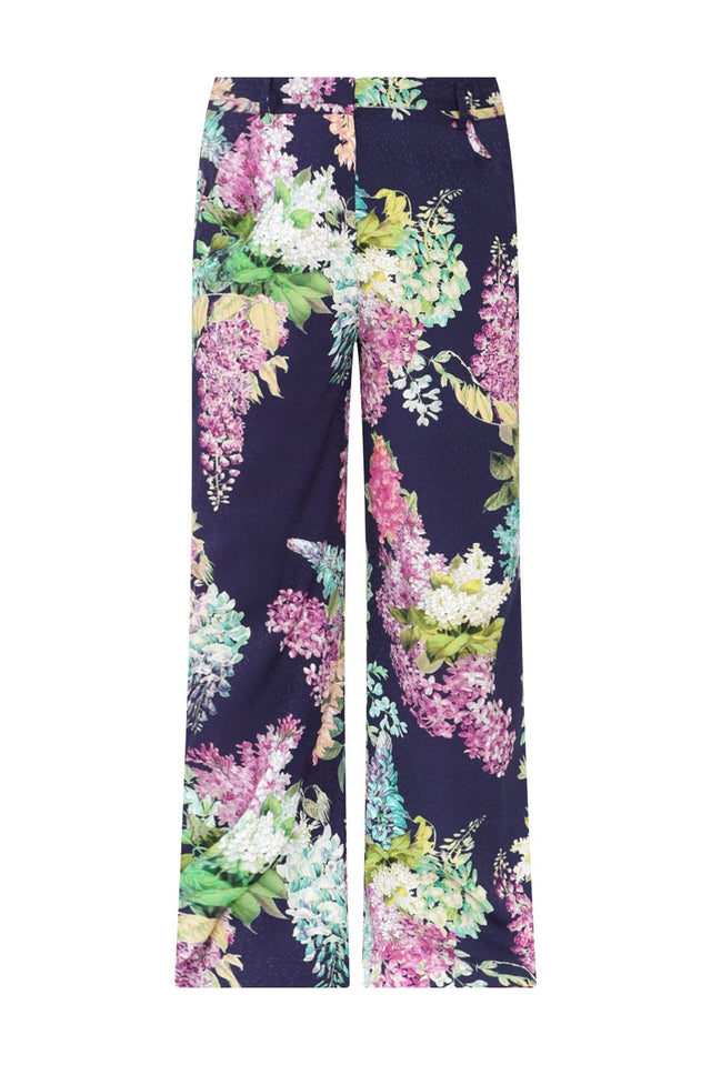 Augustine Navy Wisteria Pocket Pants,ghost-mani