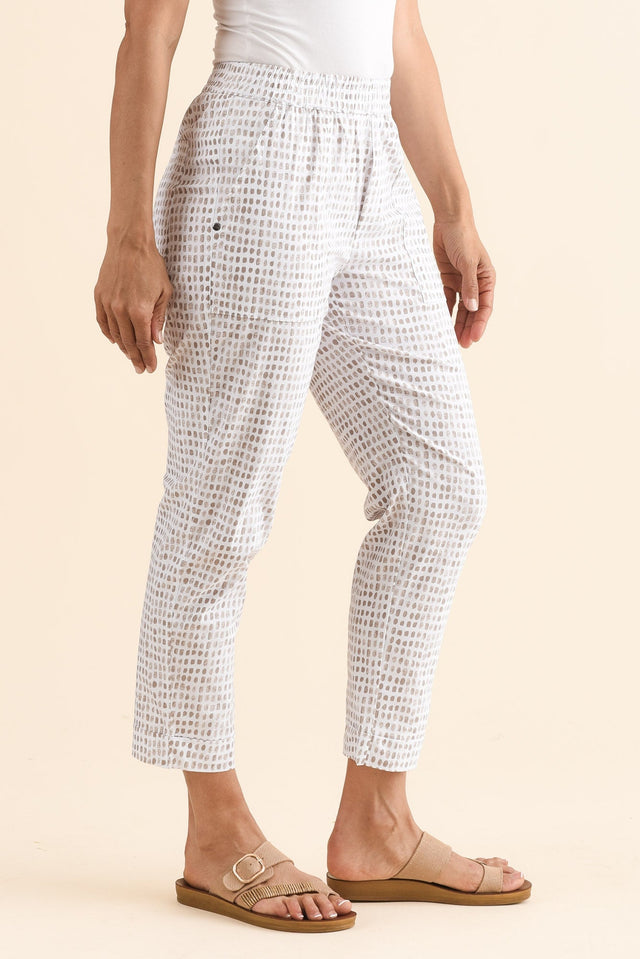 Air-Lite Taupe Spot Stretch Cropped Pants image 3