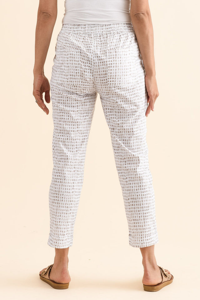 Air-Lite Taupe Spot Stretch Cropped Pants image 4