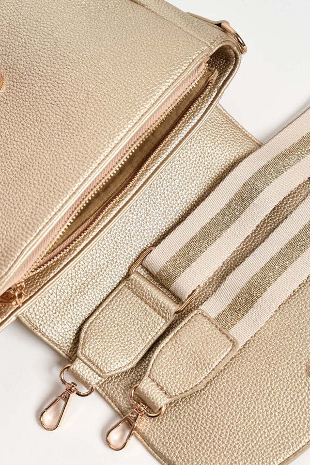 Alle Gold Saddle Crossbody Bag image 2