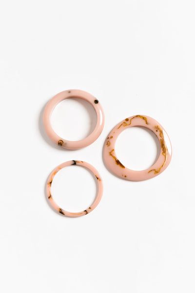 Ami Pink Bangle Set