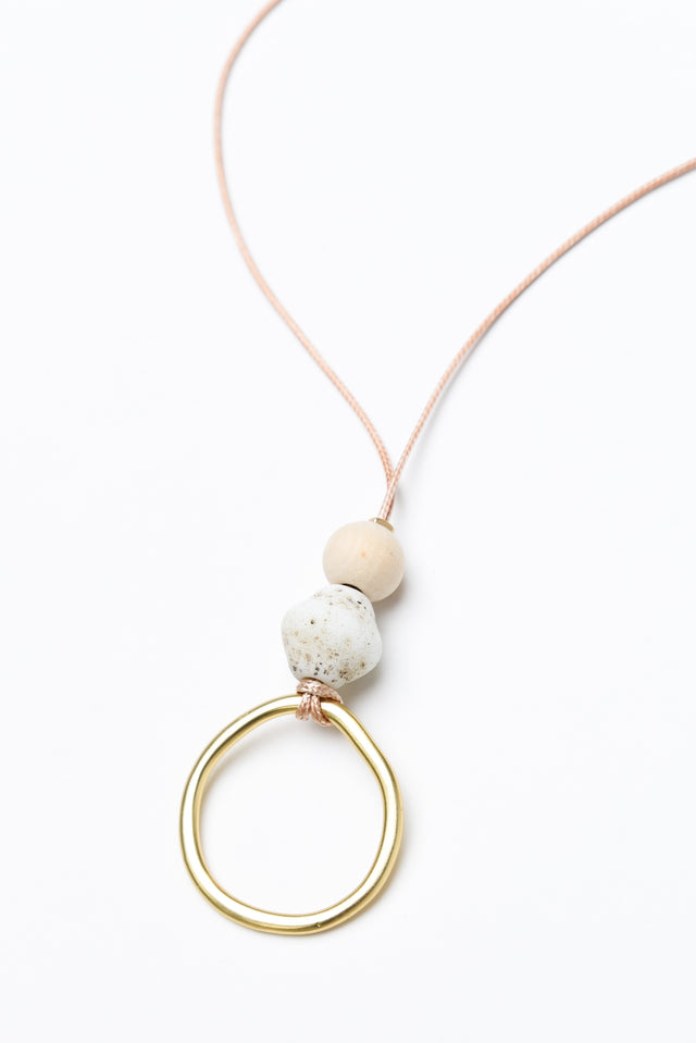 Amica Gold Circle Pendant Necklace