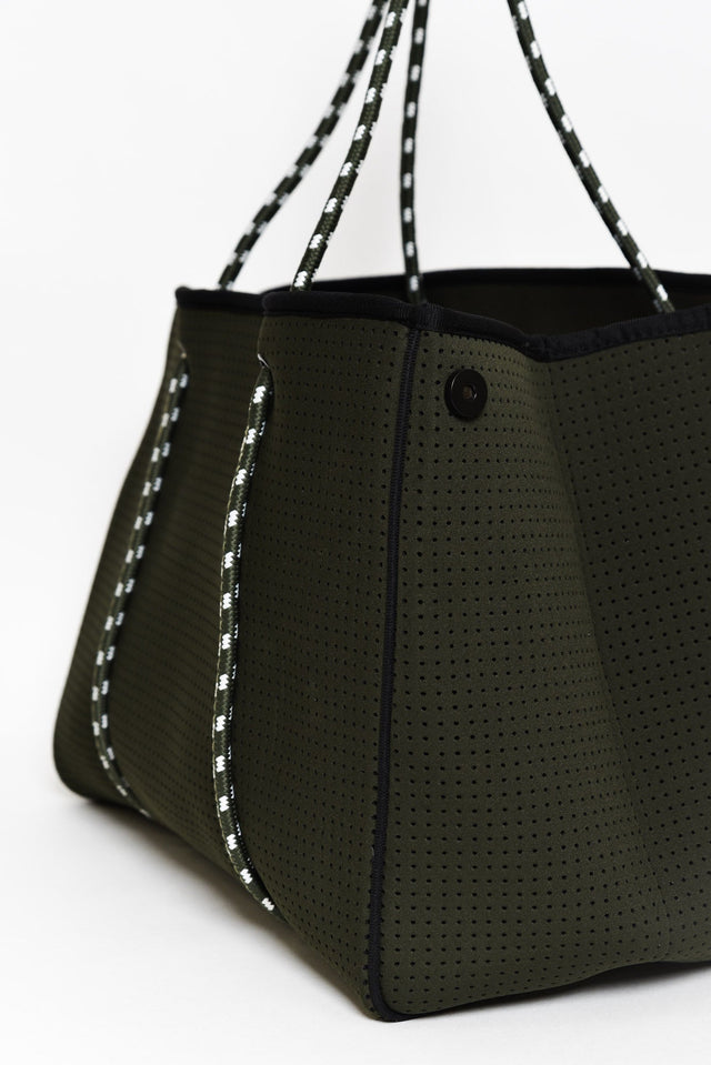 Amola Olive Neoprene Tote Bag