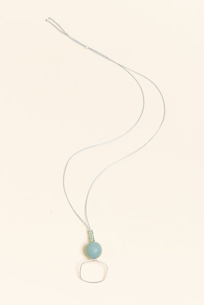 Aneth Sage Beaded Pendant Necklace