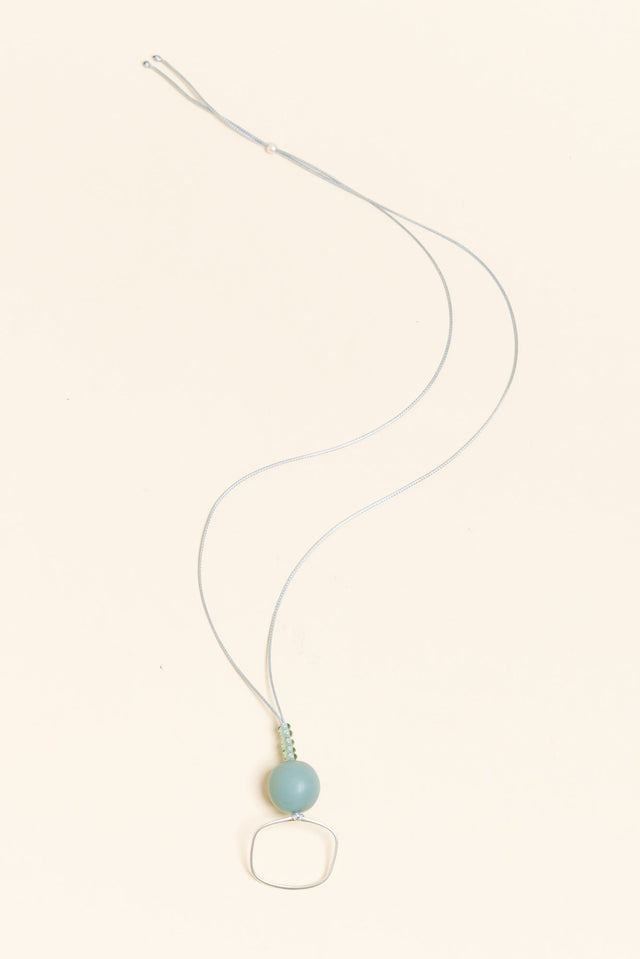 Aneth Sage Beaded Pendant Necklace
