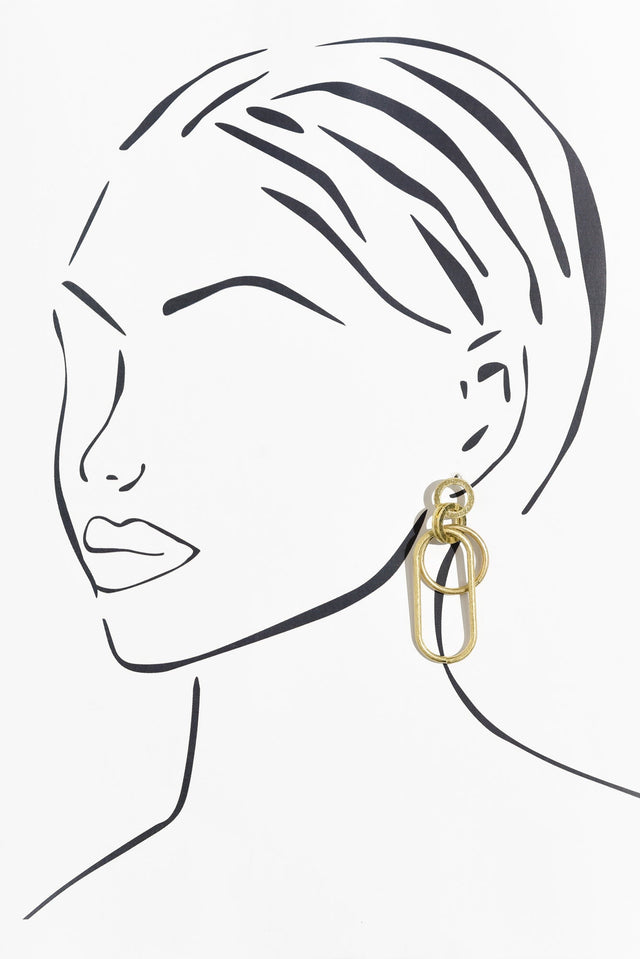 Anoka Gold Link Earrings