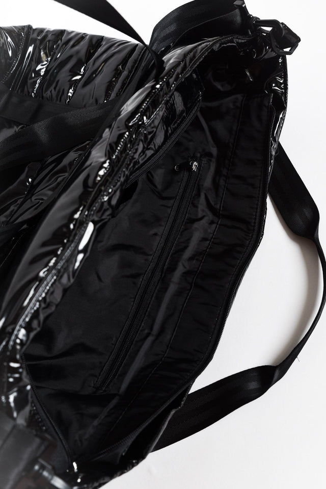 Antilla Black Puffer Tote Bag