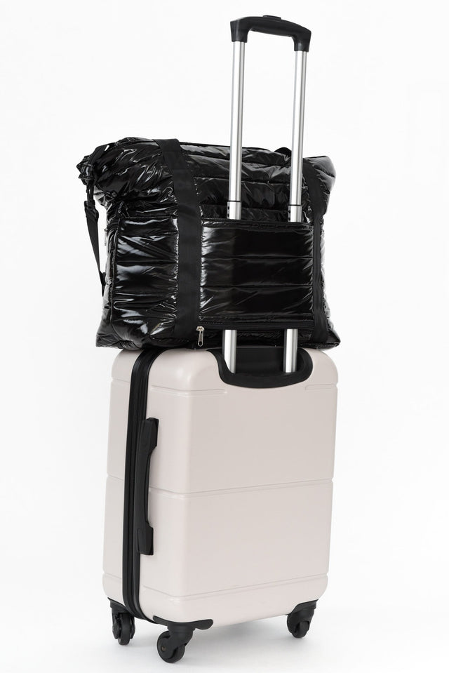 Antilla Black Puffer Tote Bag