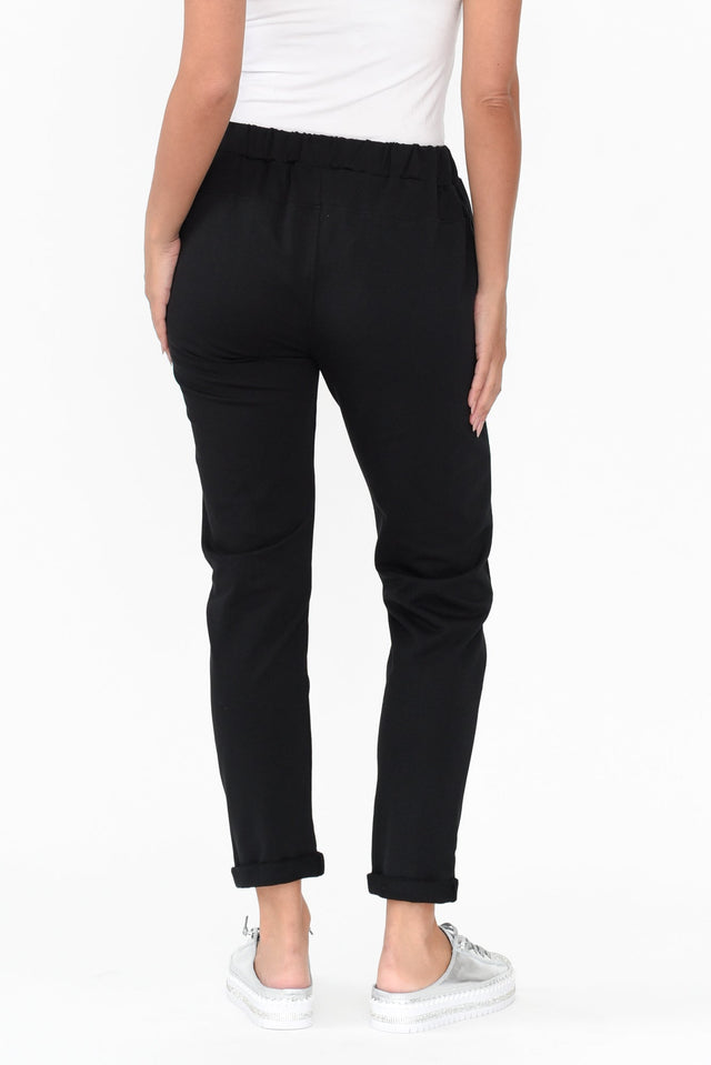 Arshi Black Cotton Blend Jogger Pants image 5