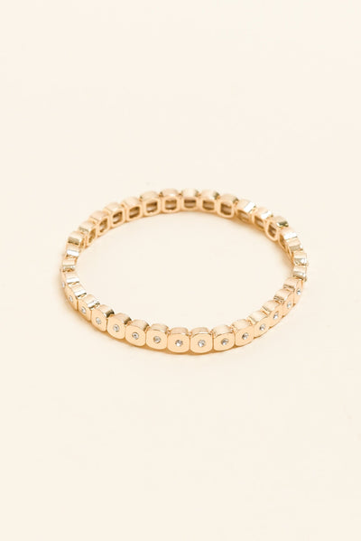 Artemis Gold Crystal Beaded Bracelet