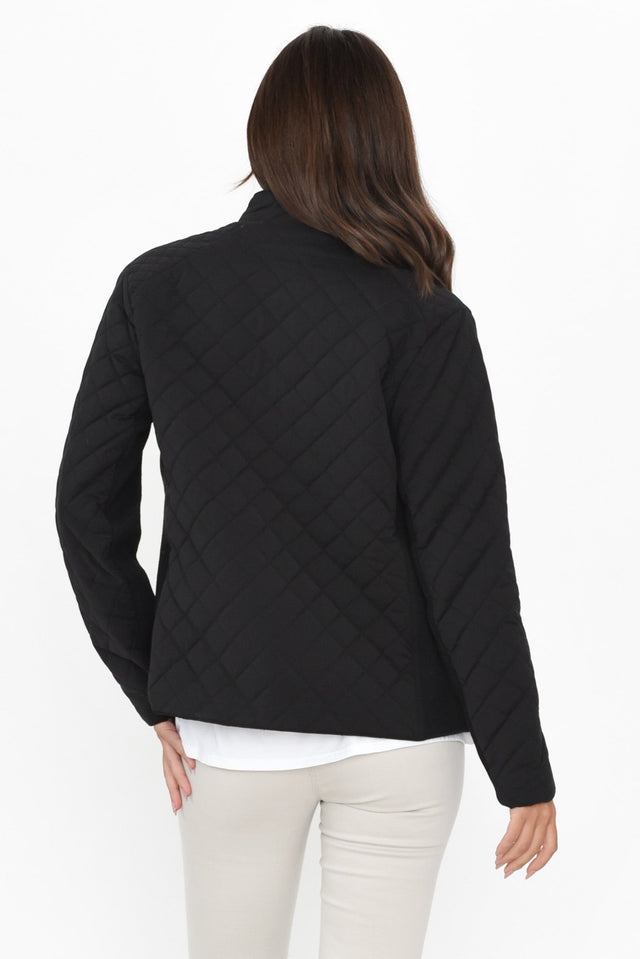 Asena Charcoal Quilted Puffer Jacket image 4