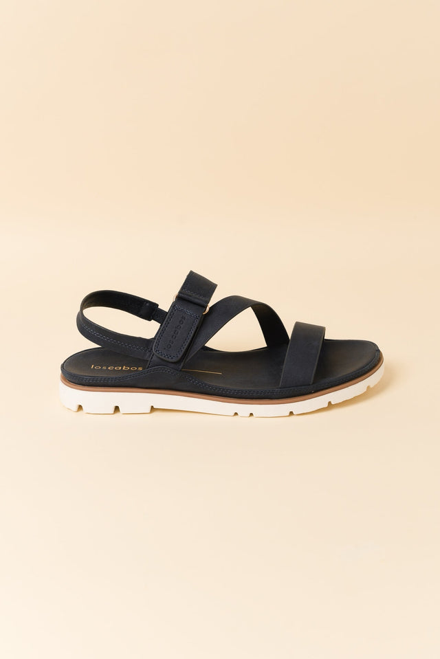 Ashli Navy Strappy Sandal