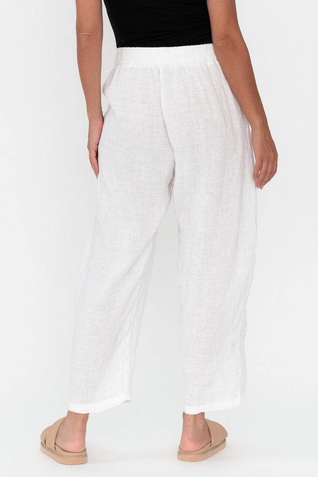Ataya White Linen Pants image 6