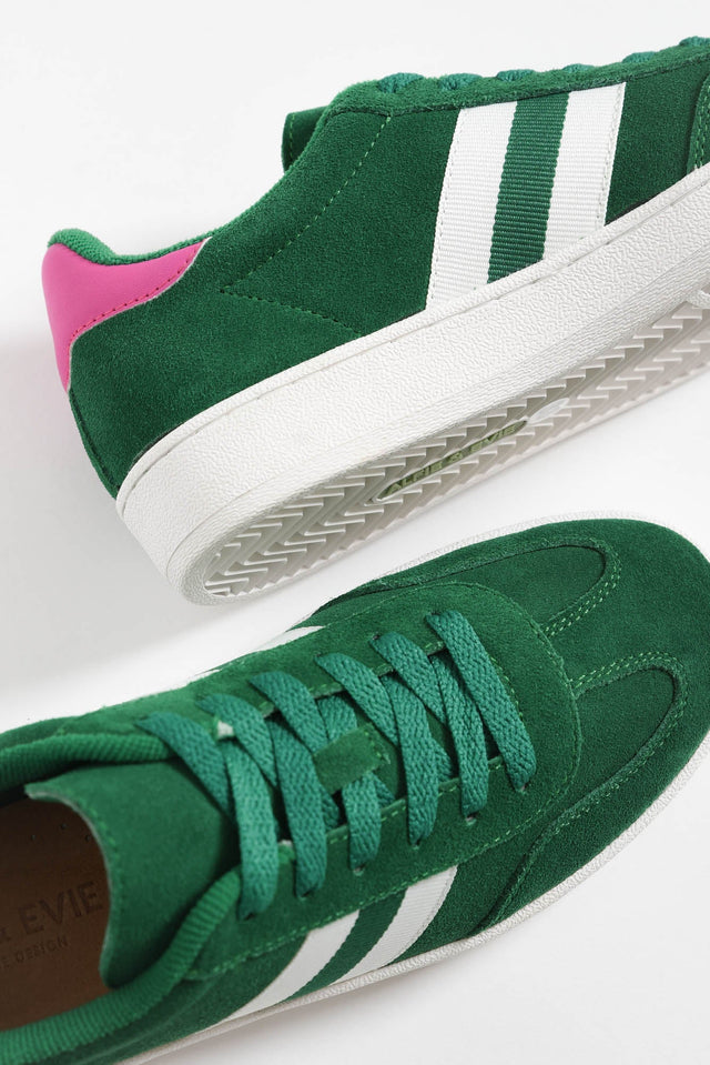 Attitude Green Suede Sneaker