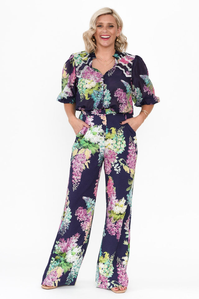 Augustine Navy Wisteria Pocket Pants image 3