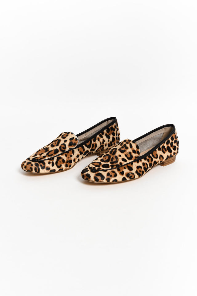 Avery Leopard Leather Loafer image 2
