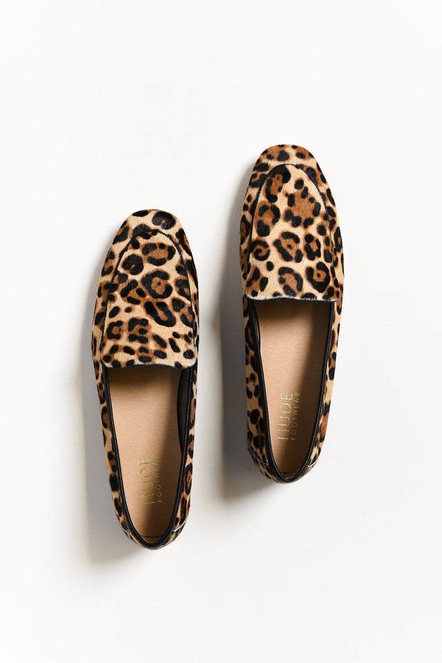 Avery Leopard Leather Loafer image 5