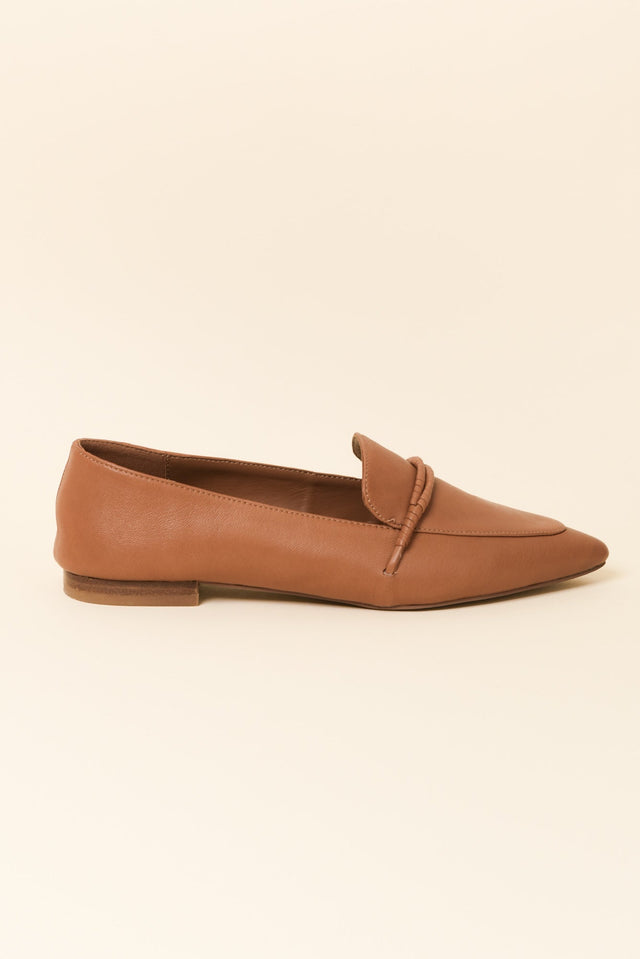 Avery Tan Leather Loafer