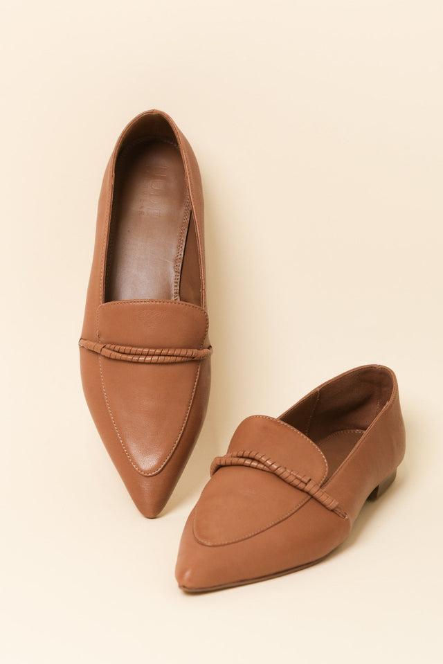 Avery Tan Leather Loafer