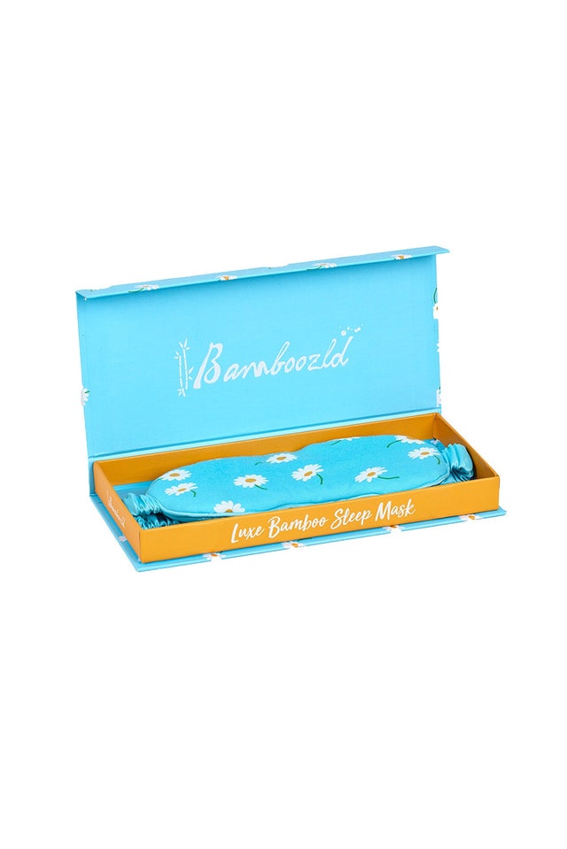 Blue Daisy Bamboo Sleep Mask