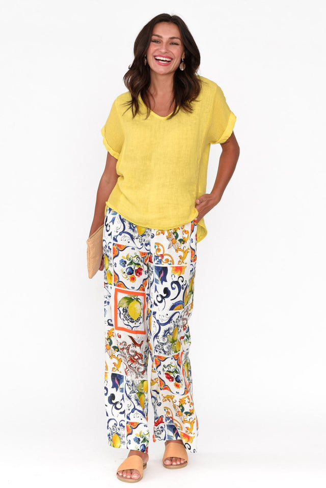 Malory Sicilian Summer Linen Blend Pants image 7