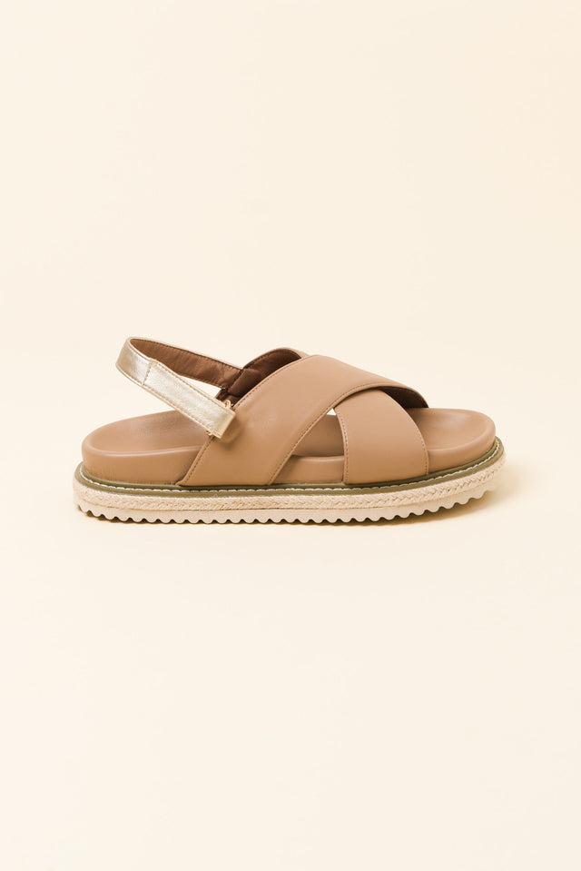 Bali Tan Crossover Sandal