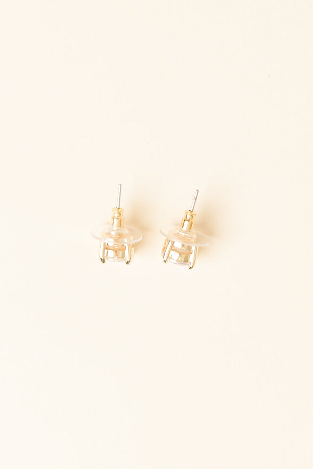 Ballet Gold Diamante Stud Earrings