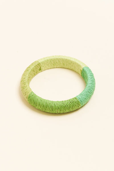 Barbados Green Woven Bangle