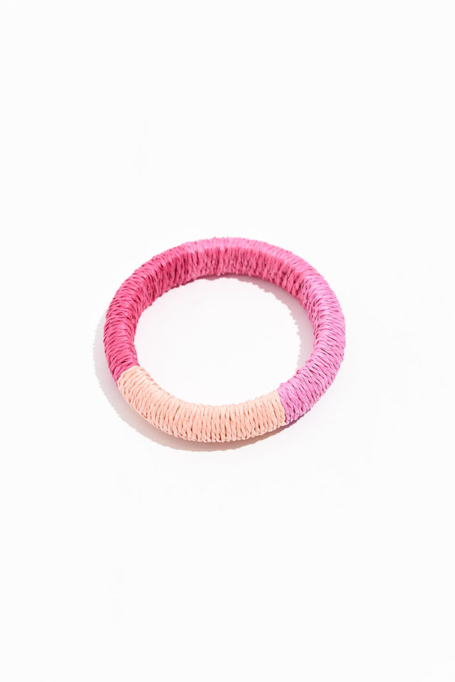 Barbados Pink Woven Bangle