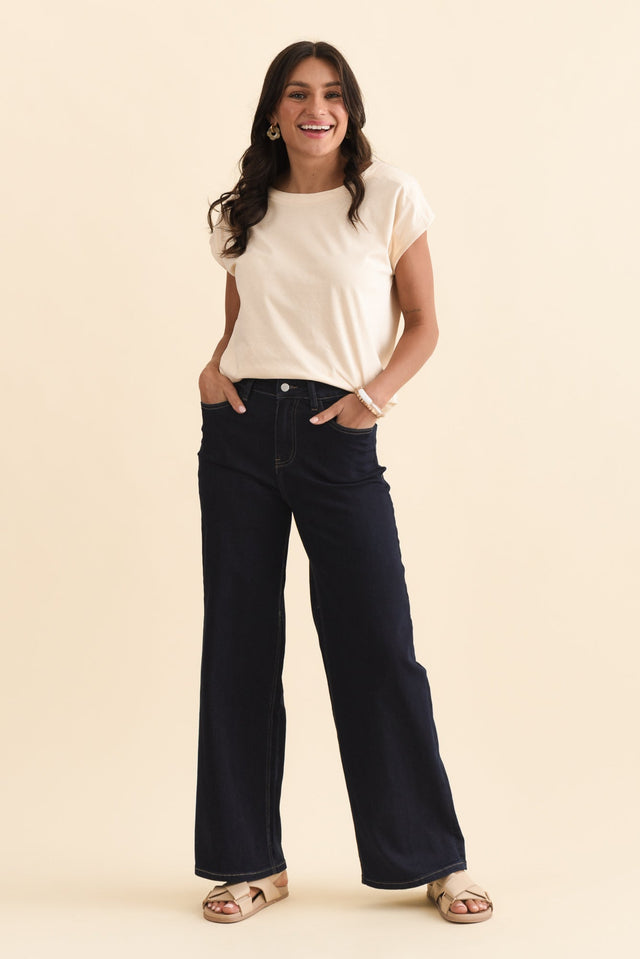 Imogen Indigo Straight Leg Jeans,Brunette model,alt text|model:Brontie image 6