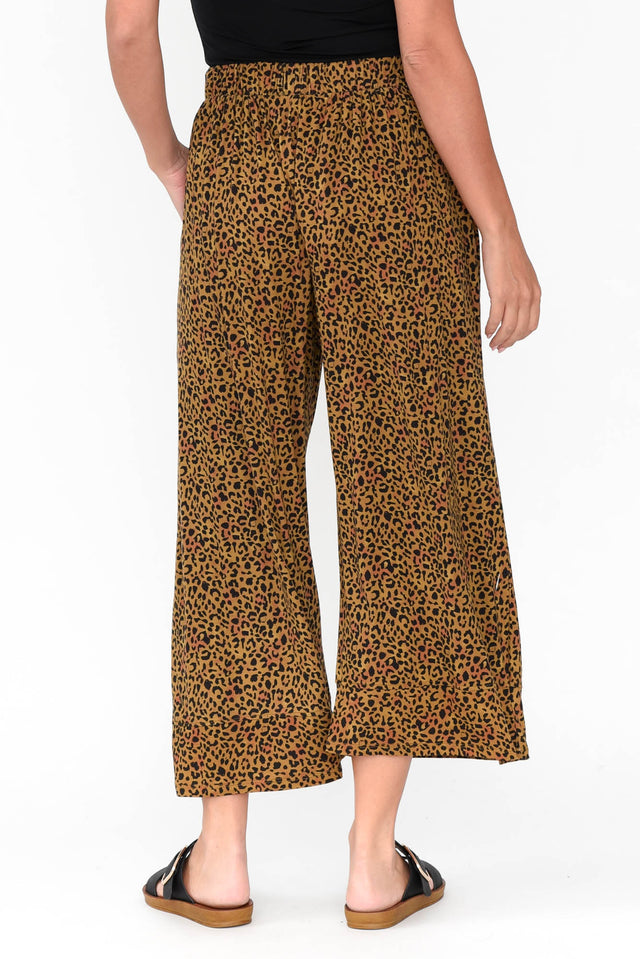 Bianca Brown Animal Relaxed Pants image 5