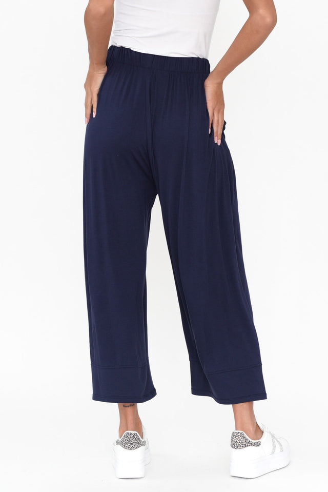Bianca Navy Relaxed Pants image 7