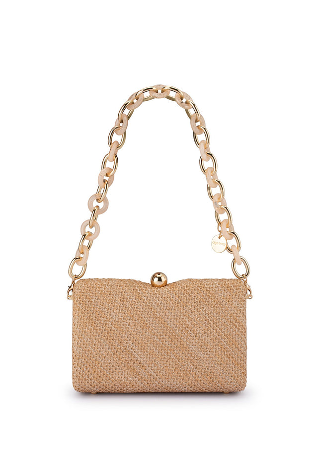 Birdie Natural Woven Handbag image 6