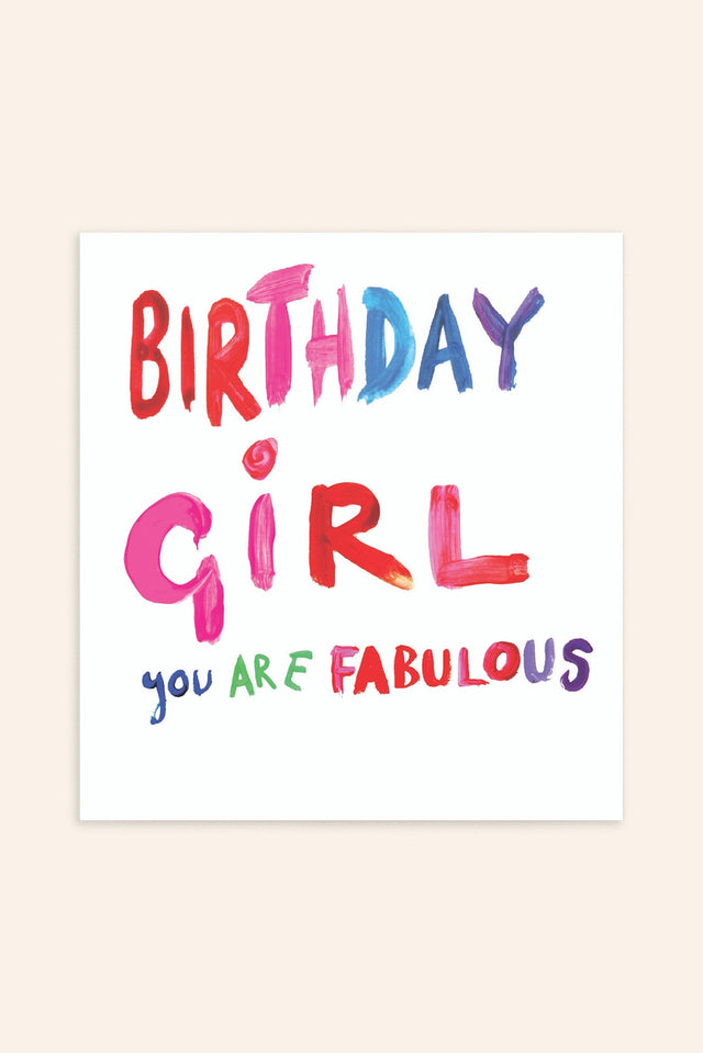 Fabulous Birthday Girl Card