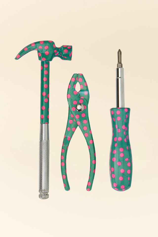 Green Confetti Tools Set