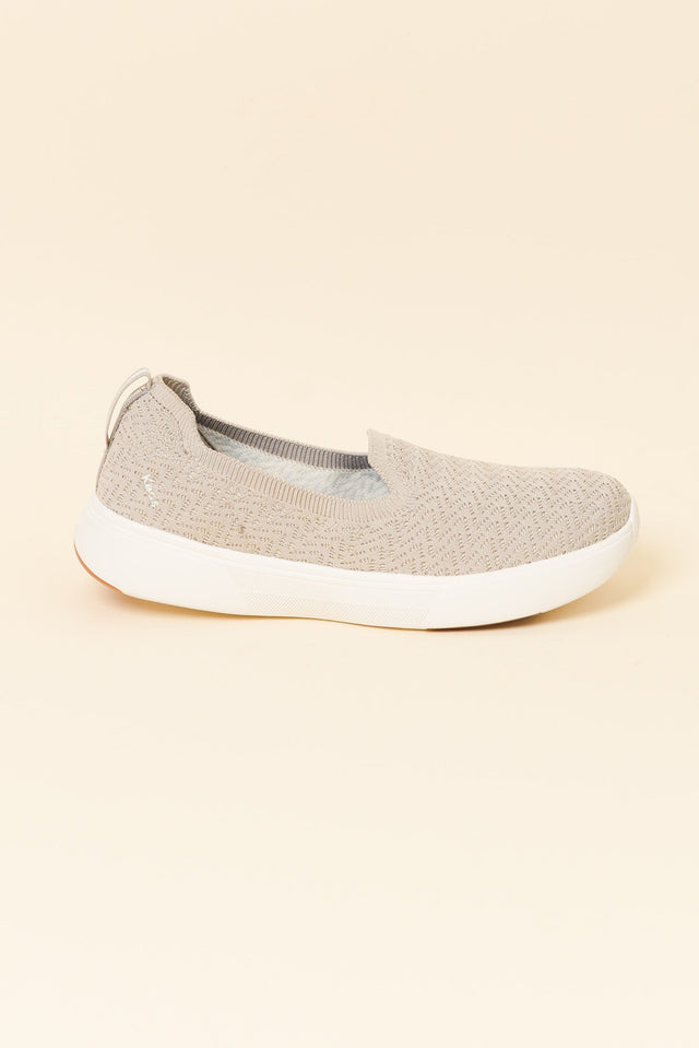 Bliss Walk Taupe Knit Loafer