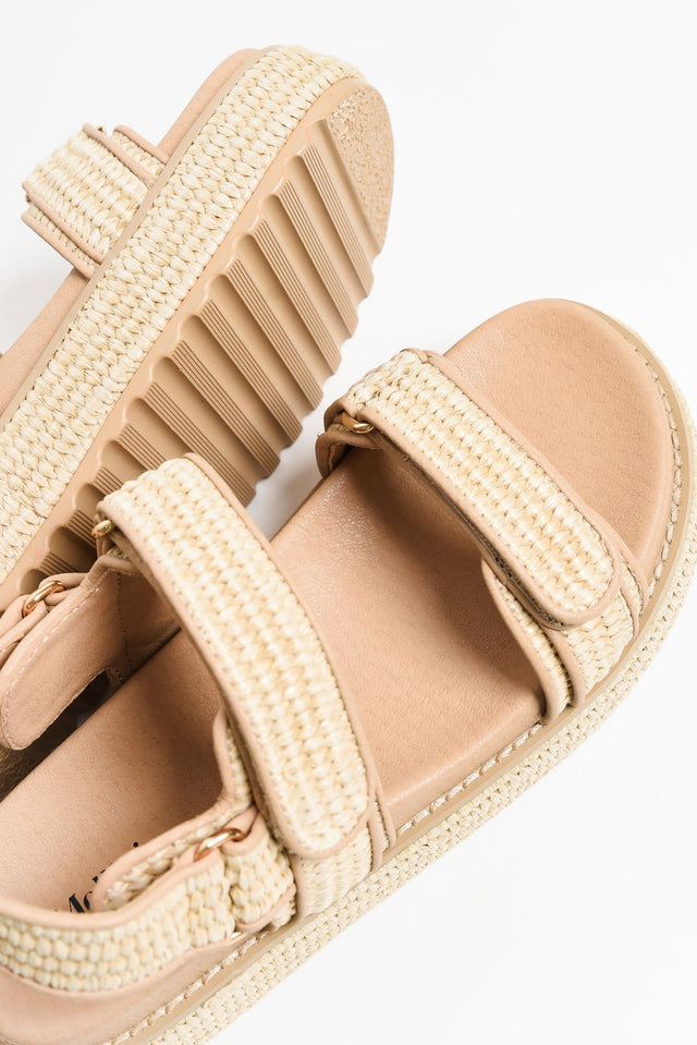 Bridgett Natural Leather Platform Sandal