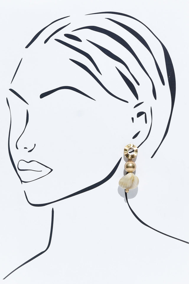 Brielle Gold Drop Earrings