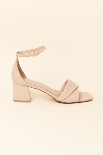 Britt Nude Leather Heel