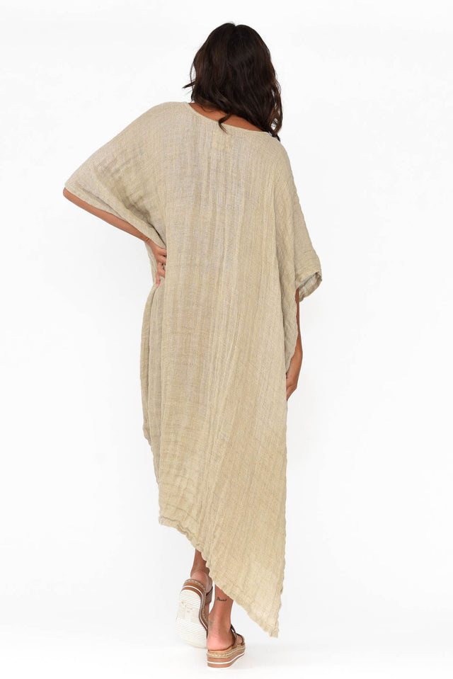 Buffy Natural Linen Kaftan