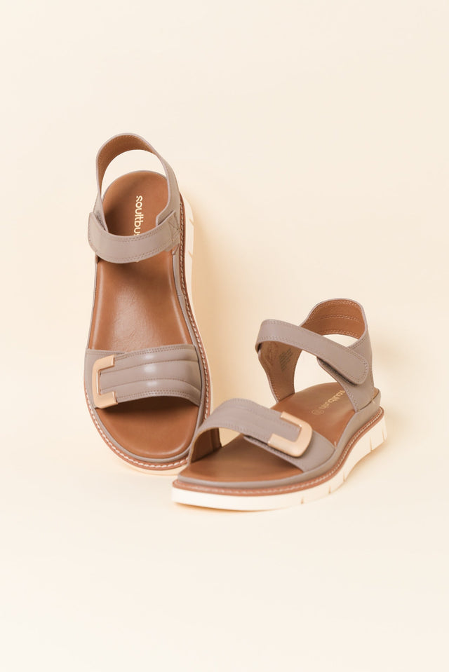 Callala Taupe Velcro Sandal